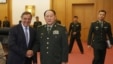 美国国防部长帕内塔9月18日在北京会见中国国防部长梁光烈