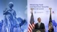 President Barack Obama joins African leaders, aid organizations to address African hunger, poverty, Washington, May 18, 2012.