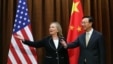 美国国务卿希拉里.克林顿和中国外交部长杨洁篪