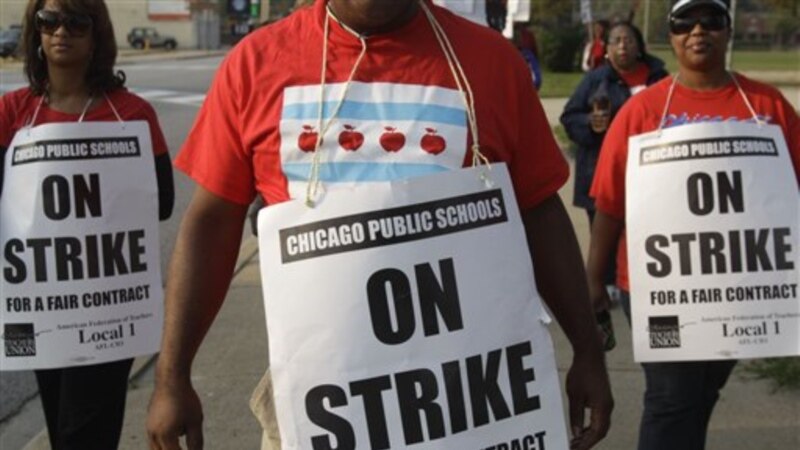 В Чикаго продолжается забастовка учителей