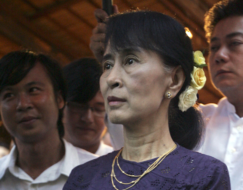 Burmese opposition leader Aung San Suu Kyi, May 17, 2012.