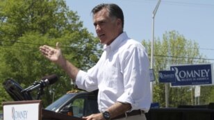 Republican presidential candidate Romney speaks in Hillsborough, New Hampshire, May 18, 2012.