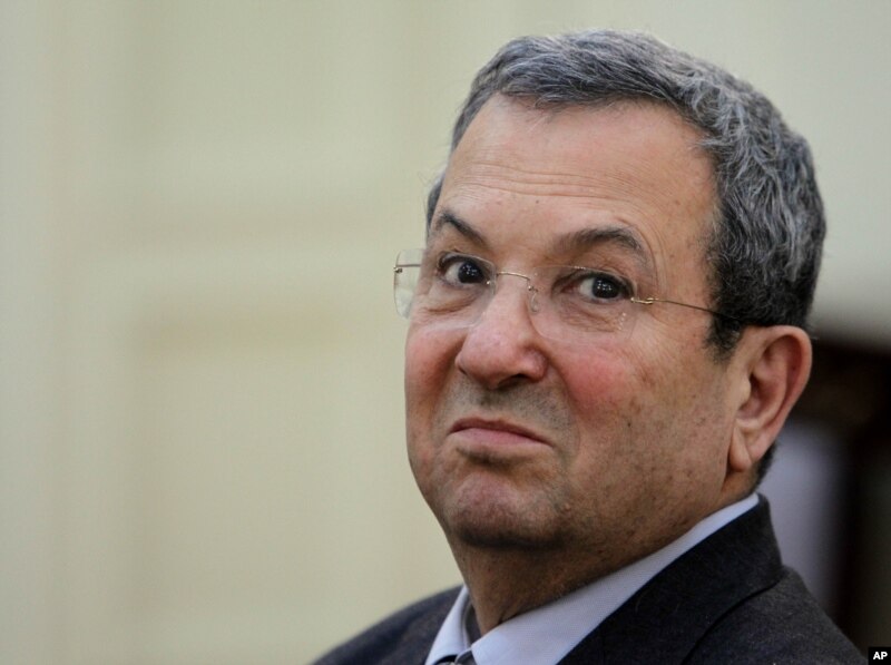 Israeli Defense Minister Ehud Barak (January 2012 file photo)
