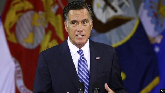 IN SPEECH, ROMNEY CRITICIZES OBAMA ON FOREIGN POLICY