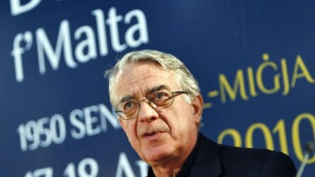 Vatican spokesman Father Federico Lombardi answers a reporter's question during a news conference in Valletta, Italy (File)