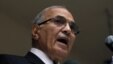 Egyptian presidential candidate Ahmed Shafiq speaks to the media during a press conference at his office in Cairo, Egypt, Saturday, May 26, 2012.