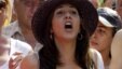 La hija de Raúl Castro hace una semana durante una manifestación contra Estados Unidos en La Habana.